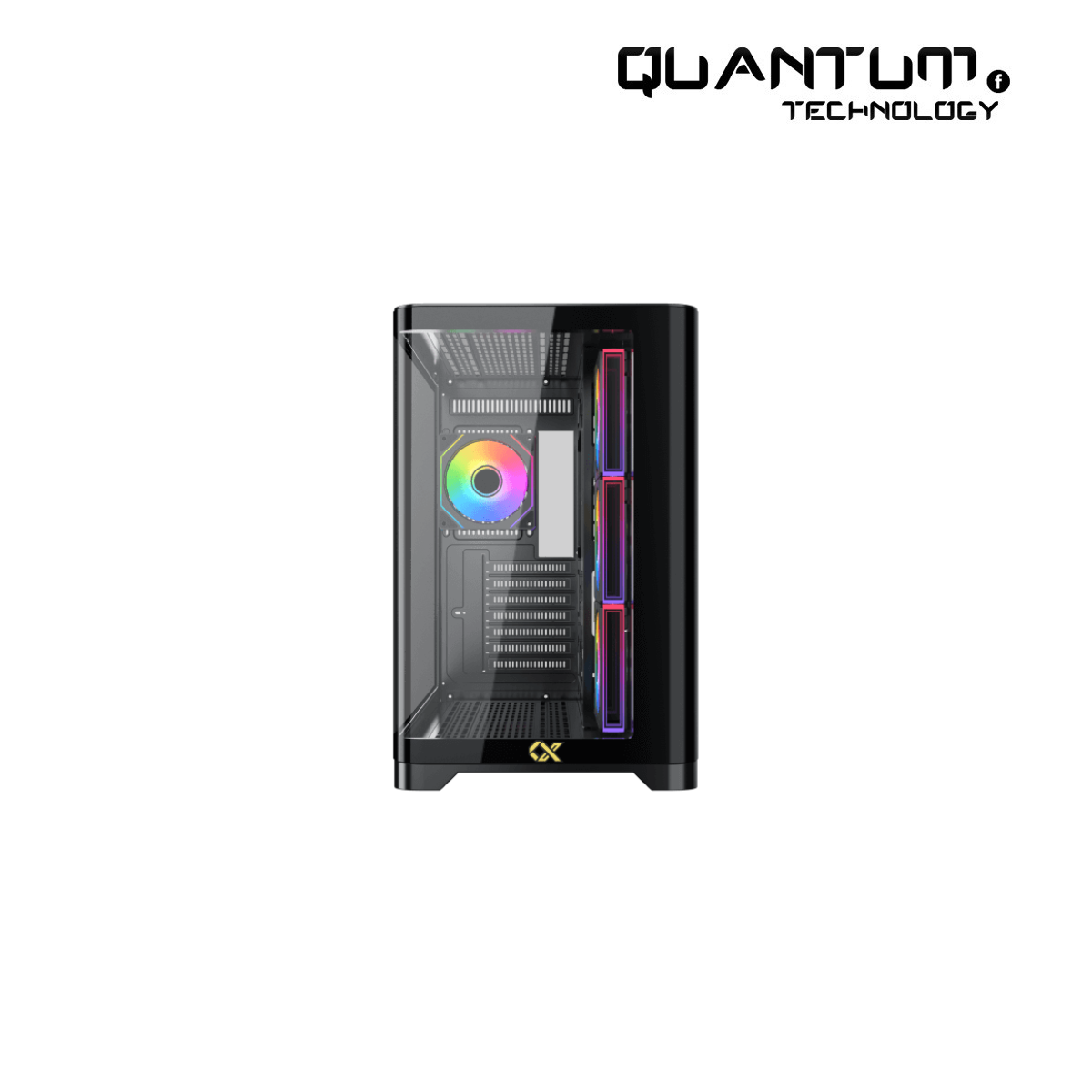 علبة XIGMATEK CRYSTAL STORM 4 مراوح + وحدة إمداد الطاقة ASGARD 750 واط برونزي