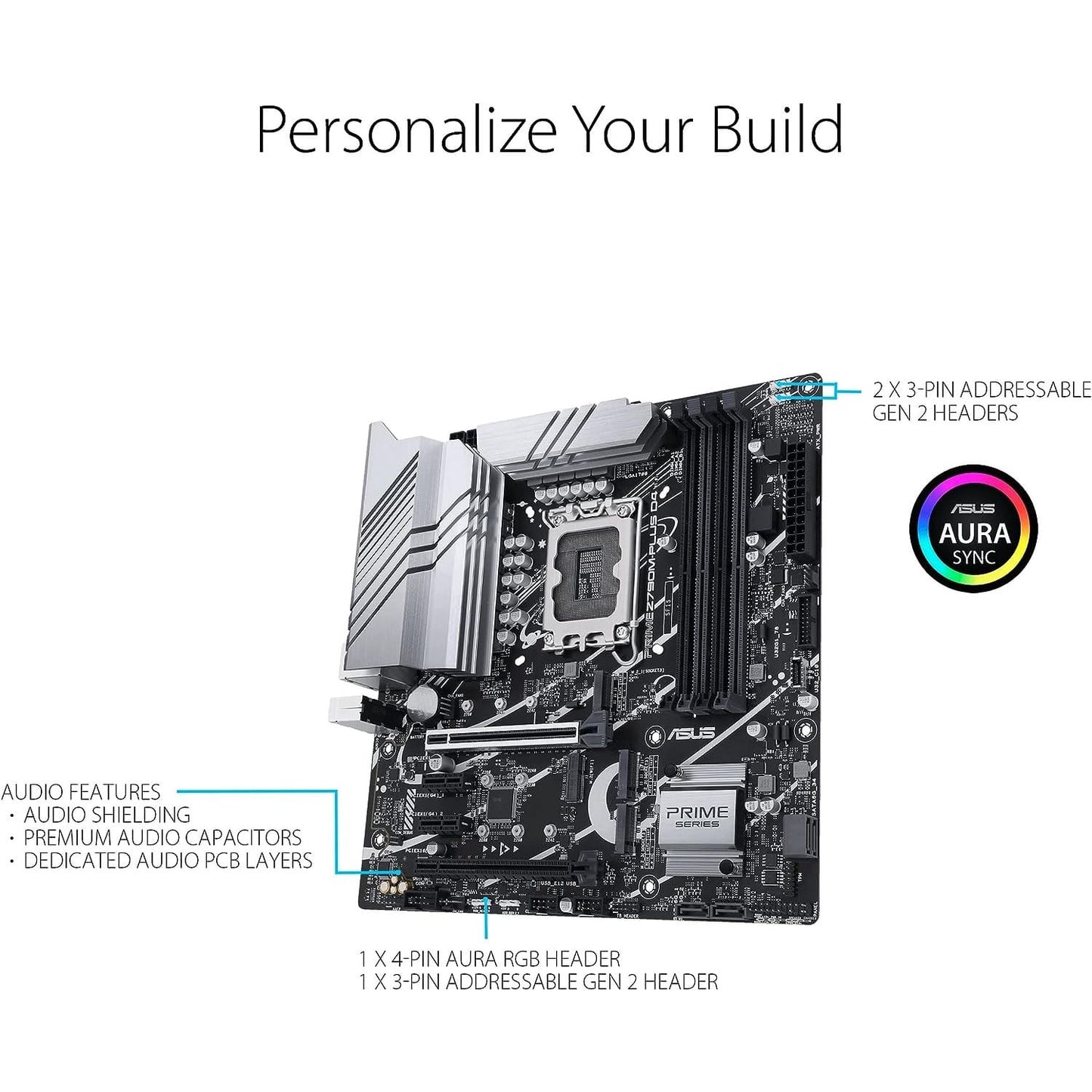 ASUS Prime Z790M-Plus D4 LGA 1700 (Intel® 12th&13th Gen) microATX Motherboard