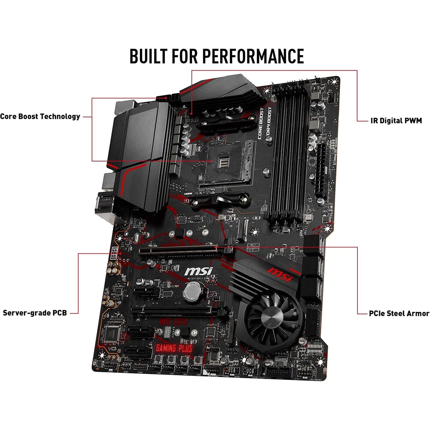 MSI MPG X570 GAMING PLUS Motherboard AM4