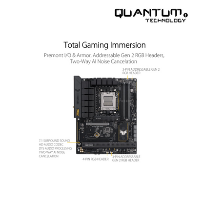 ASUS TUF GAMING B650-PLUS WIFI ATX Motherboard – DDR5, PCIe 5.0, WiFi 6, USB4, Aura Sync