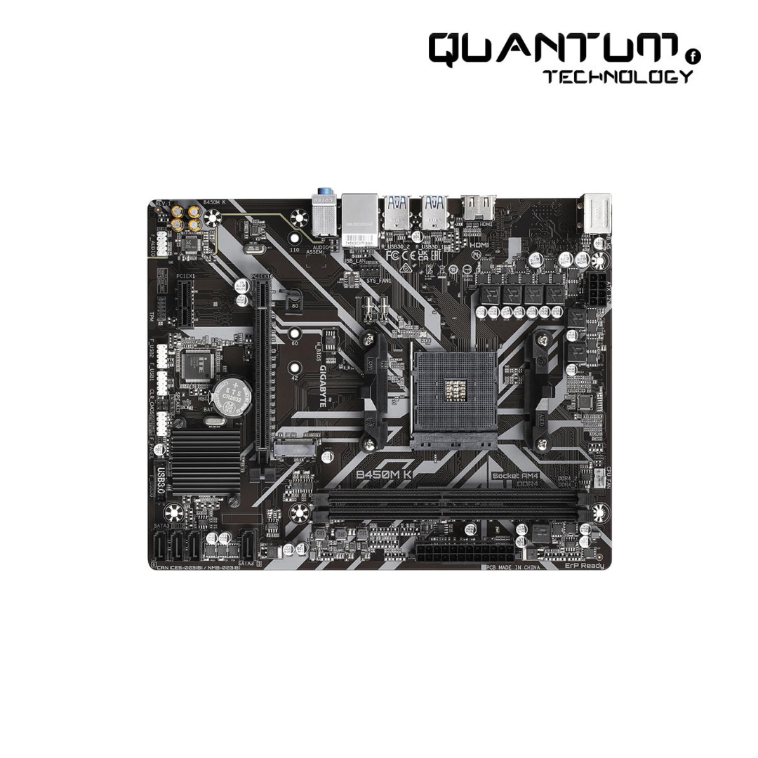 Gigabyte B450M K AM4 Motherboard – High-Performance Micro-ATX for AMD Ryzen