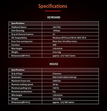 Meetion C510 Gaming Keyboard & Mouse Combo – RGB Backlit, Arabic/English Layout