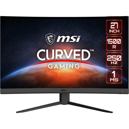 MSI G27C4X 27" Curved Gaming Monitor, 1920 x 1080 (FHD), 1ms, 250Hz, FreeSync, HDMI, DisplayPort, Anti-Flicker, Anti-Glare, HDR Ready