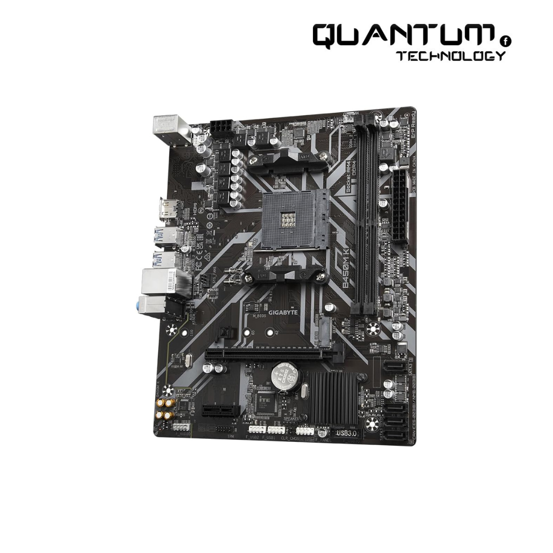 Gigabyte B450M K AM4 Motherboard – High-Performance Micro-ATX for AMD Ryzen