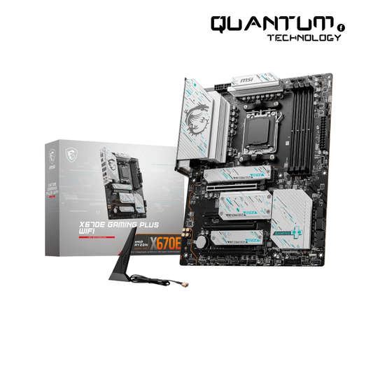 MSI X670E GAMING PLUS WIFI Gaming Motherboard (AMD Ryzen 9000/8000/7000 Series Processors, AM5, DDR5, PCIe 5.0, SATA 6Gb/s, M.2 slots, USB 3.2 Gen 2, Wi-Fi 6E, Bluetooth 5.3, 2.5Gbps LAN, HDMI/DP,ATX)
