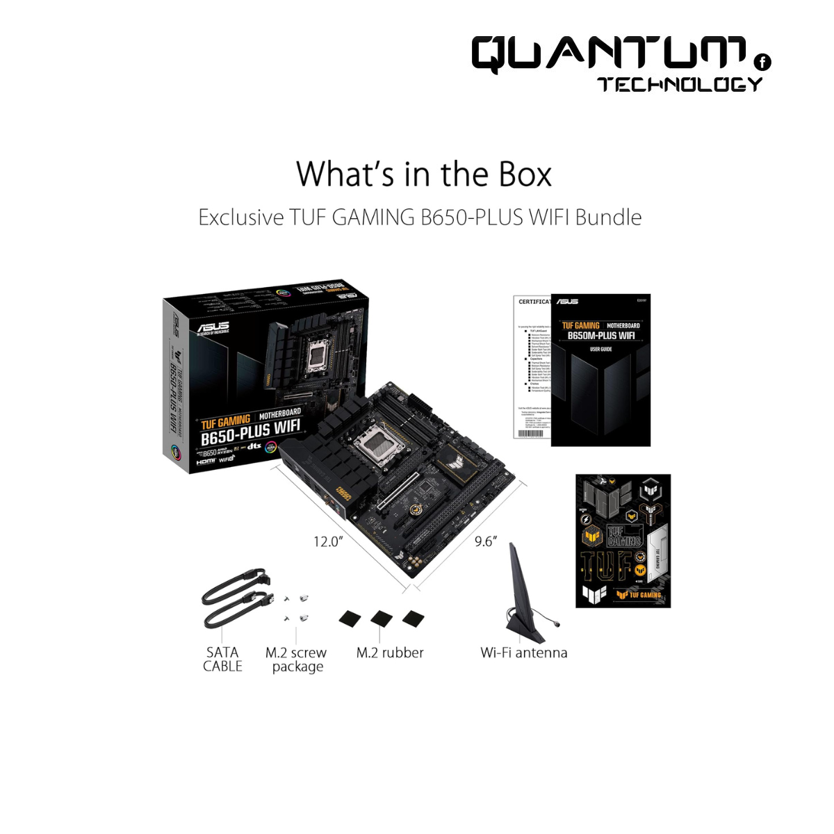 ASUS TUF GAMING B650-PLUS WIFI ATX Motherboard – DDR5, PCIe 5.0, WiFi 6, USB4, Aura Sync