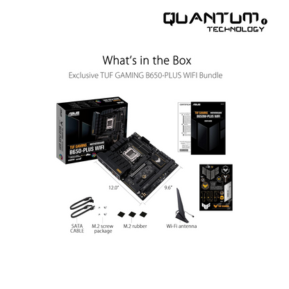 ASUS TUF GAMING B650-PLUS WIFI ATX Motherboard – DDR5, PCIe 5.0, WiFi 6, USB4, Aura Sync