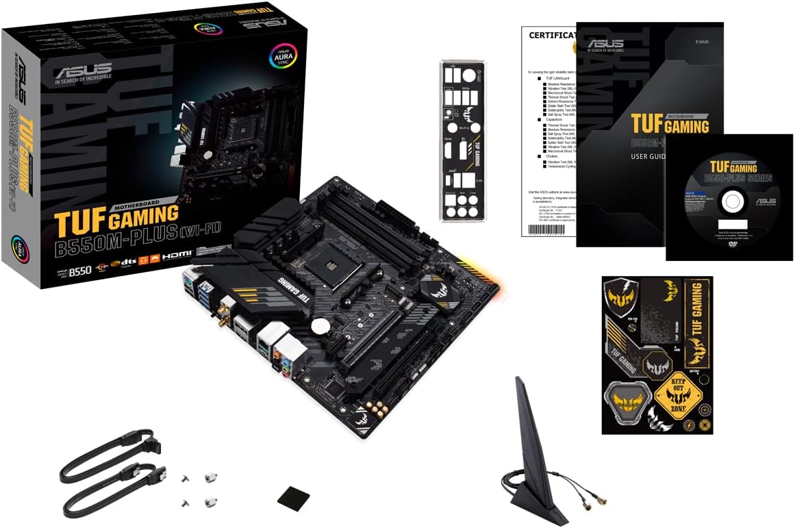 ASUS TUF B550M-PLUS WIFI II | AM4 mATX | WiFi 6 | DDR4