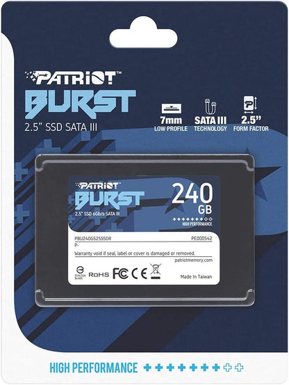 Patriot Memory Burst SSD 240GB SATA III Internal Solid State Drive 2.5"