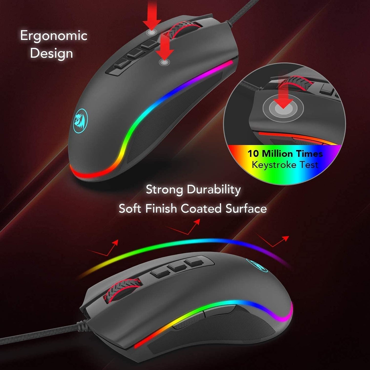 Redragon M711 Cobra RGB Optical Gaming Mouse