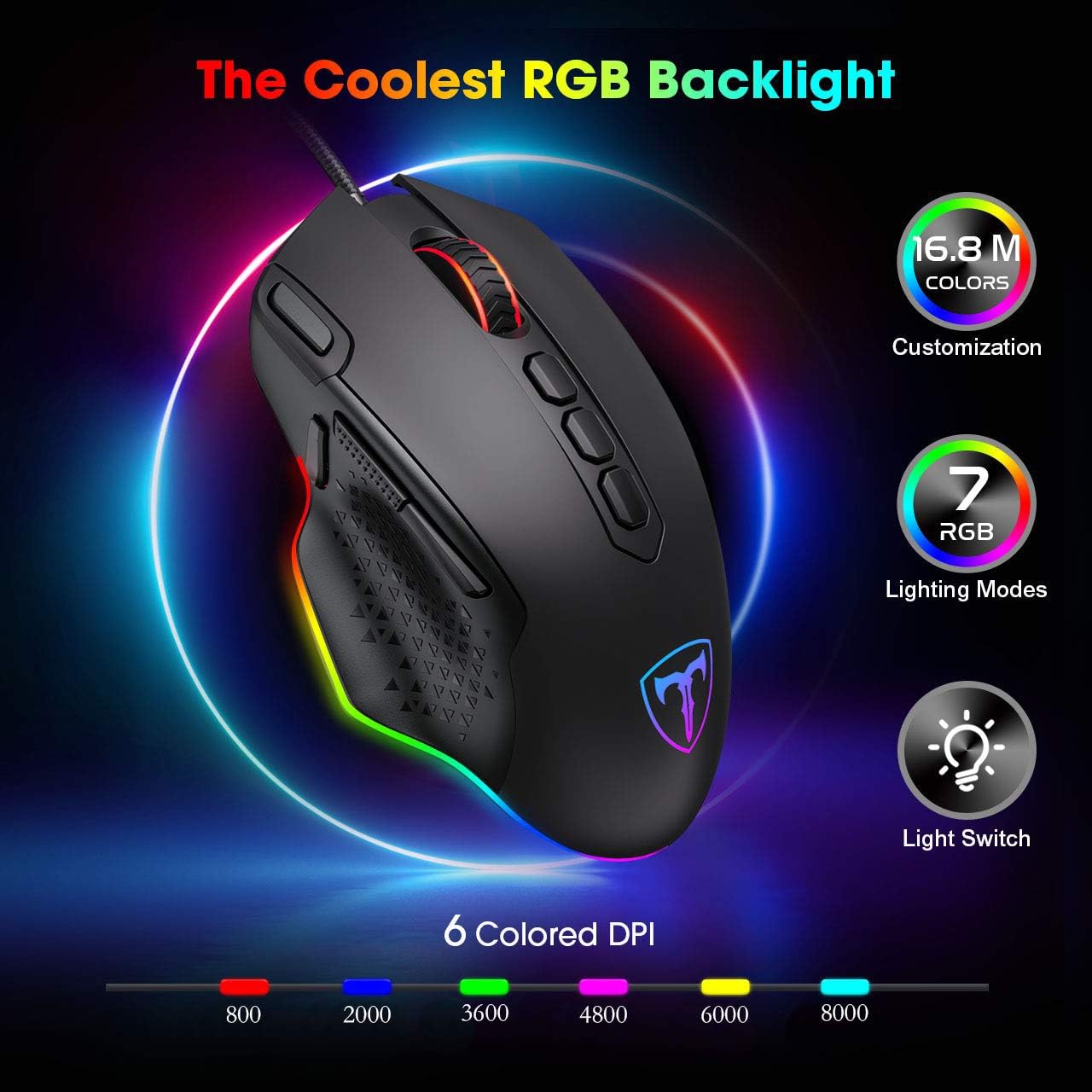 T-Dagger Bettle RGB Gaming Mouse T-TGM305