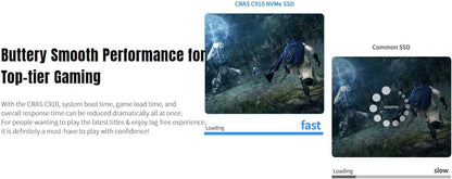 KLEVV CRAS C910 1TB M.2 NVMe PCIe Gen4x4 Internal SSD Heatsink Included, up to 5000MB/s (K01TBM2SP0-C91)
