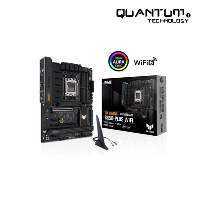 ASUS TUF GAMING B650-PLUS WIFI ATX Motherboard – DDR5, PCIe 5.0, WiFi 6, USB4, Aura Sync
