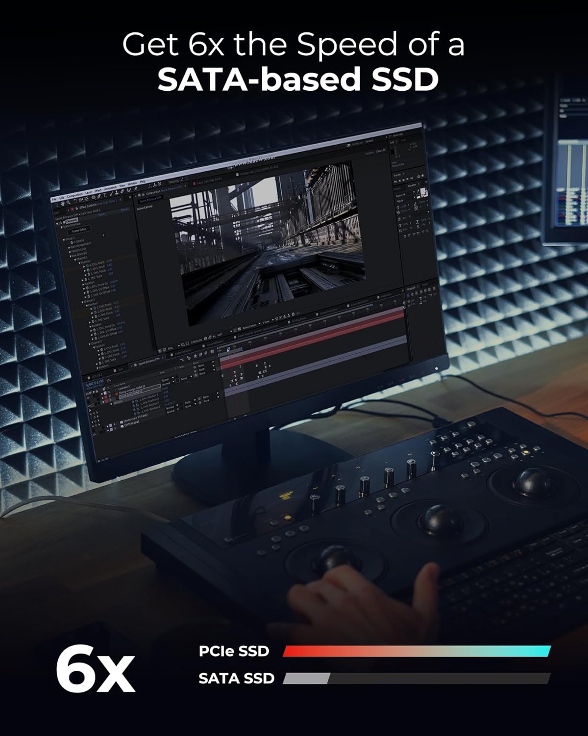 Lexar NM610PRO SSD 1TB | M.2 PCIe Gen3x4 NVMe | 3300MB/s Read, 2600MB/s Write | 3D NAND Flash