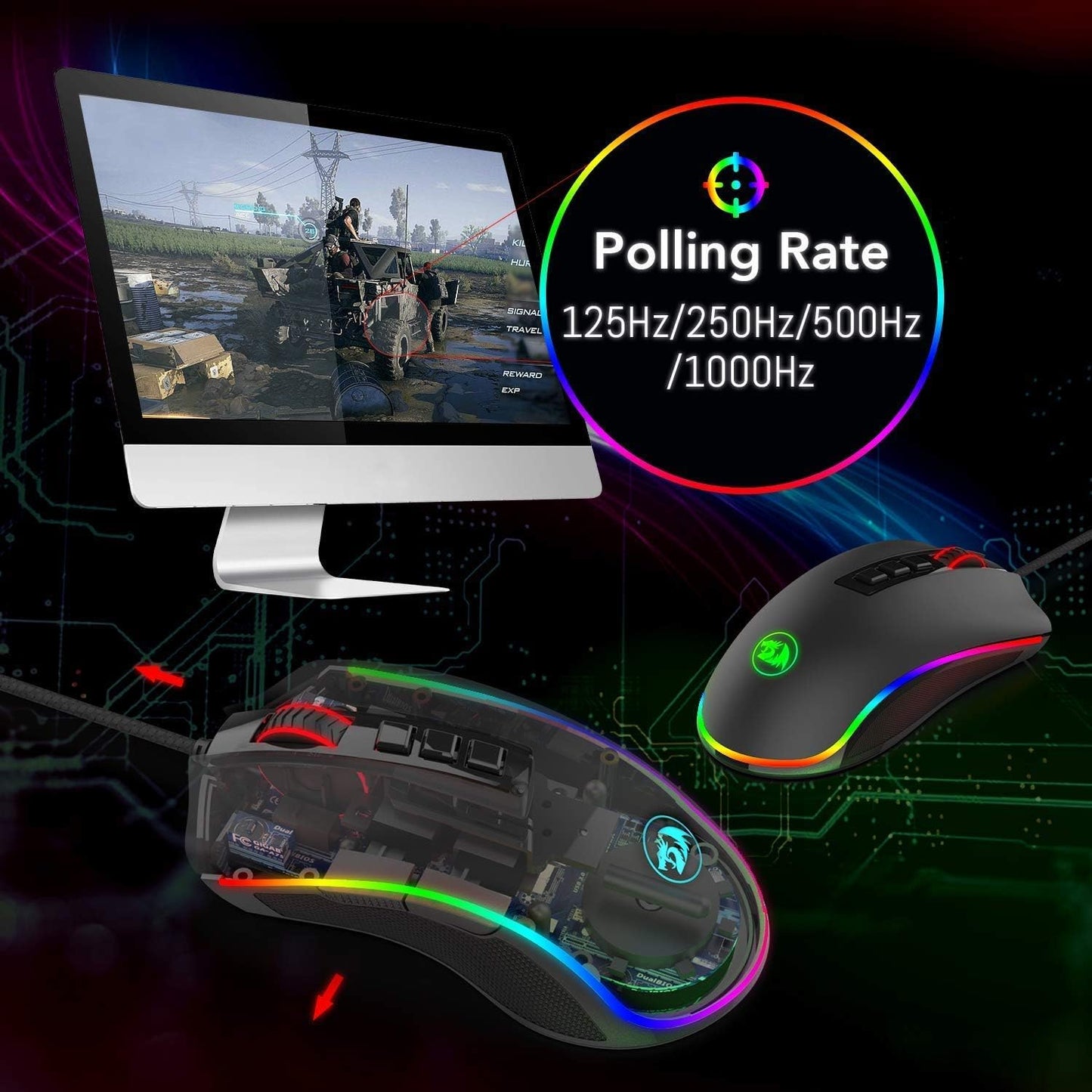 Redragon M711 Cobra RGB Optical Gaming Mouse