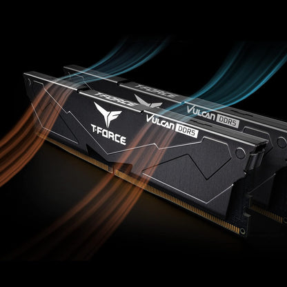 ذاكرة T-FORCE VULCAN DDR5 سعة 2x16 جيجابايت وتردد 6000 ميجاهرتز CL38