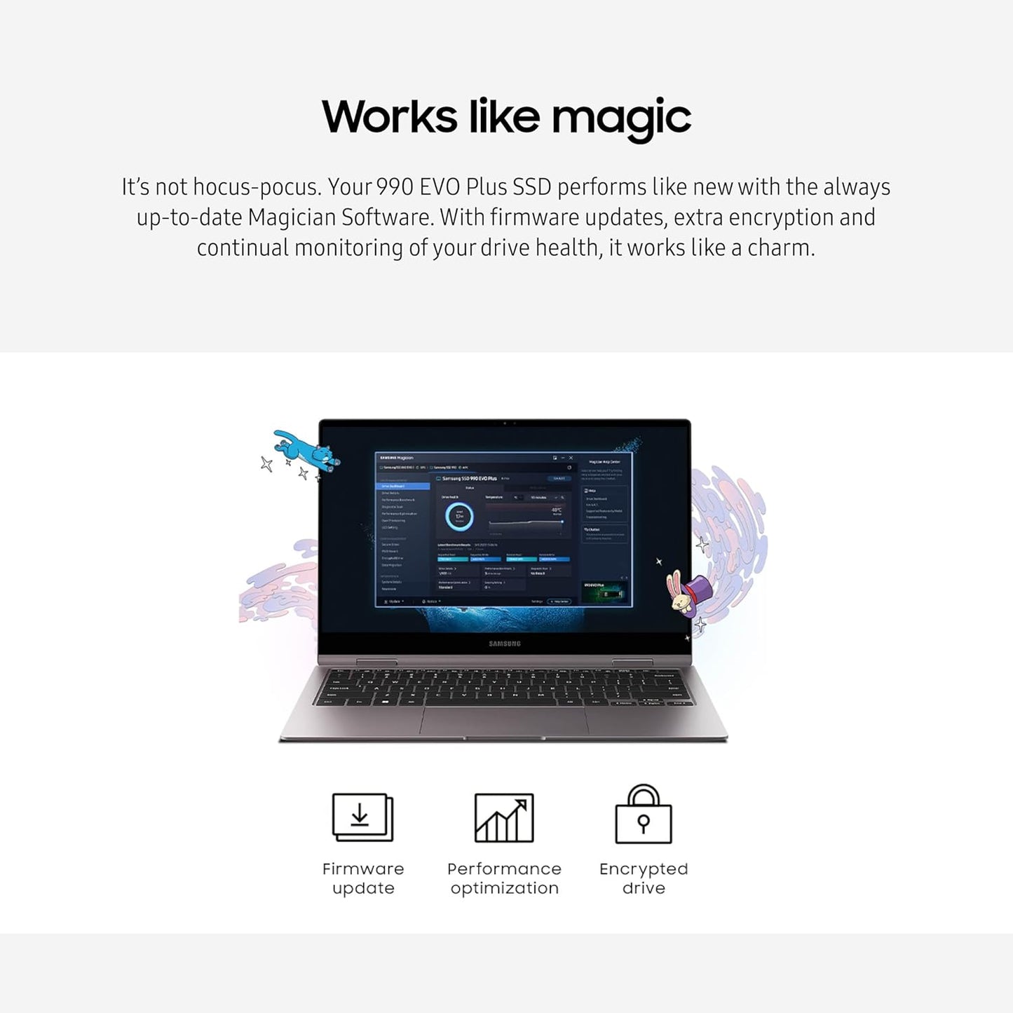 SAMSUNG 990 EVO Plus 1TB – Ultra-fast Speeds, PCIe Gen 4x4, 7,150 MB/s