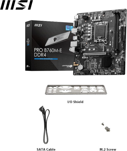 MSI PRO B760M-E DDR4 (Socket 1700/B760/DDR4) MotherBoard