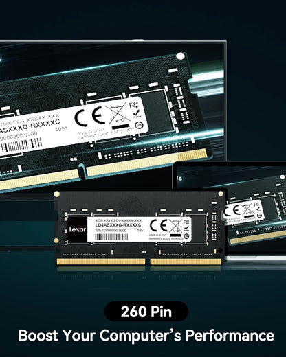 Lexar 16GB DDR4 SODIMM RAM, 3200 MHz LAPTOP RAM