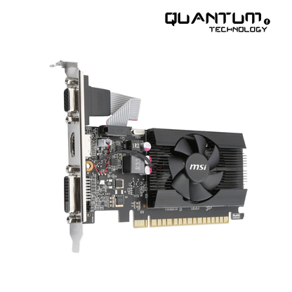 MSI NVIDIA GEFORCE GT 710 2GD3H LP Graphics Card '2GB DDR3, 954MHz, Low Profile, Low Consumption, VGA, DVI-D, HDMI, HTPC, Silent Passive Fanless Cooling System'