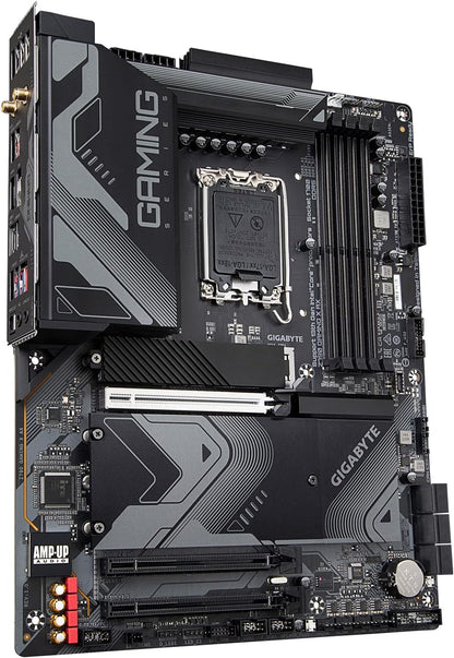 GIGABYTE Z790 Gaming X AX (LGA 1700/ Intel/ Z790/ ATX/ DDR5/ M.2/ PCIe 5.0/ USB 3.2 Gen2X2 Type-C/Intel Wi-Fi 6E/ 2.5GbE LAN/Q-Flash Plus/EZ-Latch Plus/Gaming MotherBoard