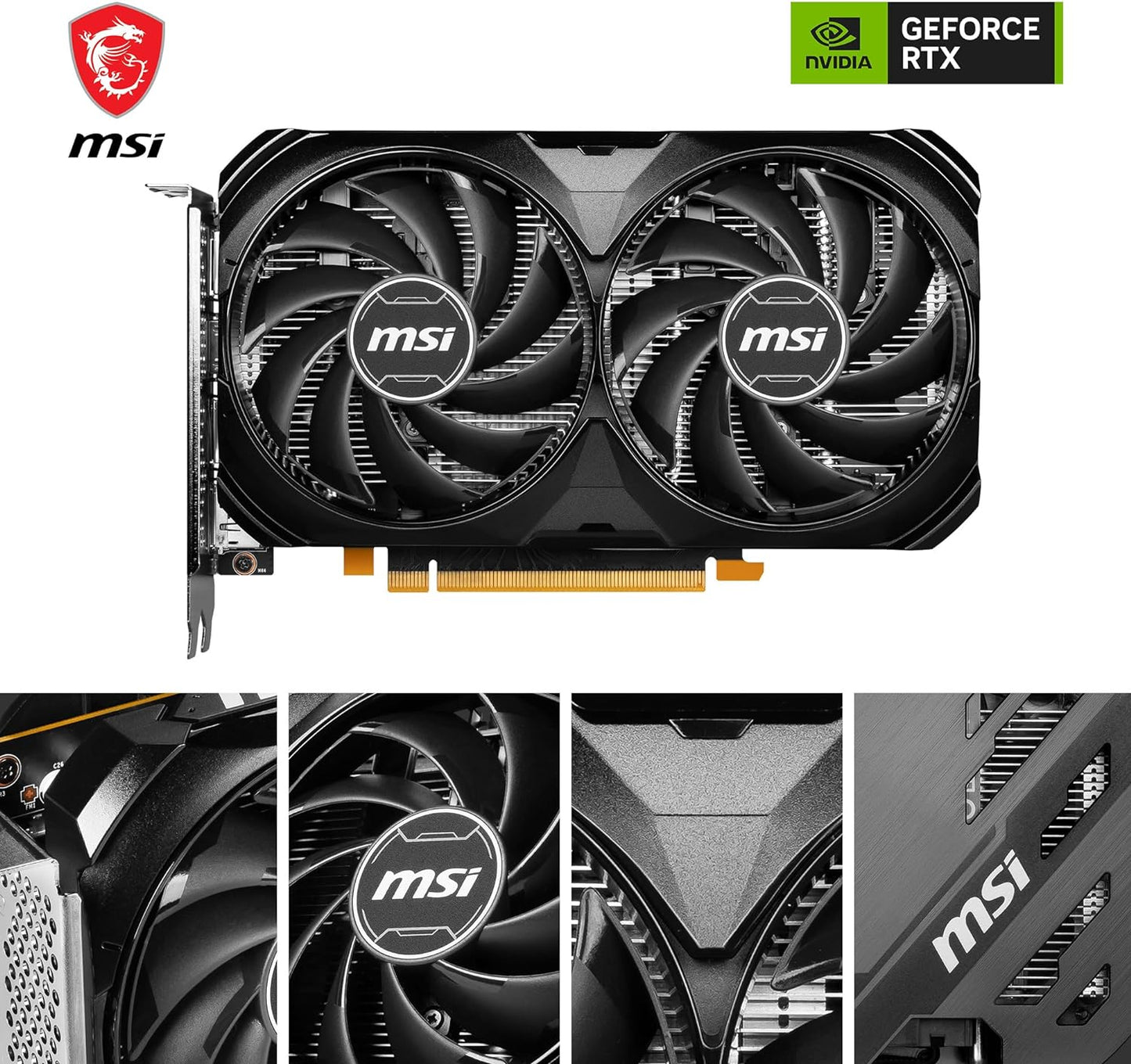 RTX 4060 Ventus 2X MSI 8GB GDDR6 GeForce Graphics Card