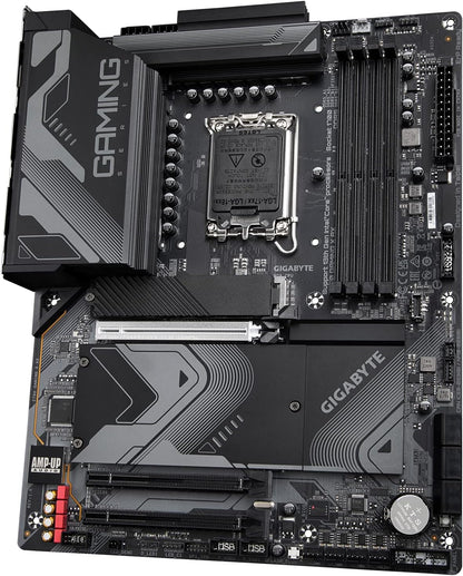 GIGABYTE Z790 Gaming X AX (LGA 1700/ Intel/ Z790/ ATX/ DDR5/ M.2/ PCIe 5.0/ USB 3.2 Gen2X2 Type-C/Intel Wi-Fi 6E/ 2.5GbE LAN/Q-Flash Plus/EZ-Latch Plus/Gaming MotherBoard