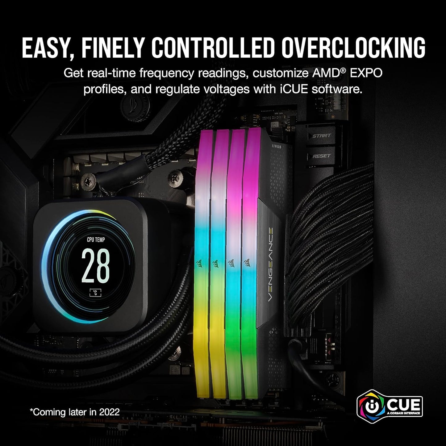 CORSAIR Vengeance RGB DDR5 32GB (2x16GB) 6000MHz CL36