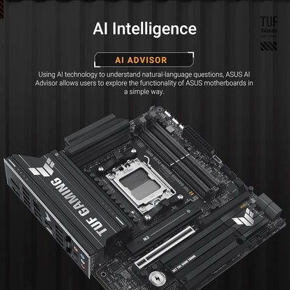 ASUS TUF B850M-PLUS WIFI | AM5 mATX | DDR5 | PCIe 5.0