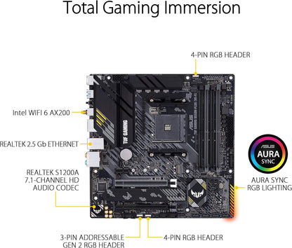 ASUS TUF B550M-PLUS WIFI II | AM4 mATX | WiFi 6 | DDR4