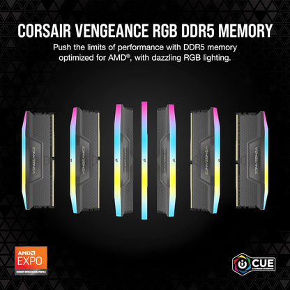 CORSAIR Vengeance RGB DDR5 32GB (2x16GB) 6000MHz CL36