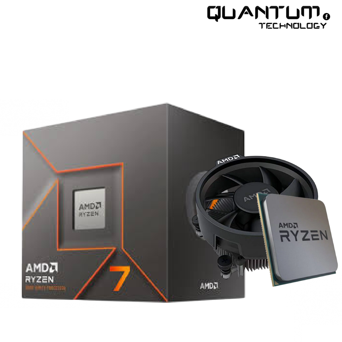 Ryzen AMD 8700F 7 Ryzen AMD CPU 7 Processor Gaming - Cooler Spire Wraith with 8700F, CPU