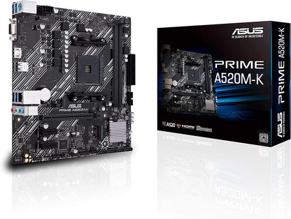 ASUS PRIME A520M-K AMD AM4 (3rd Gen Ryzen) Micro-ATX motherboard