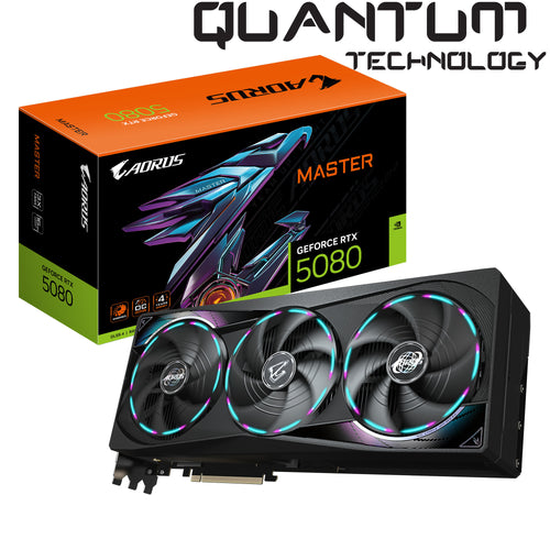 GIGABYTE Aorus NVIDIA GRFORCE RTX 5080 Master OC 16GB GDDR7