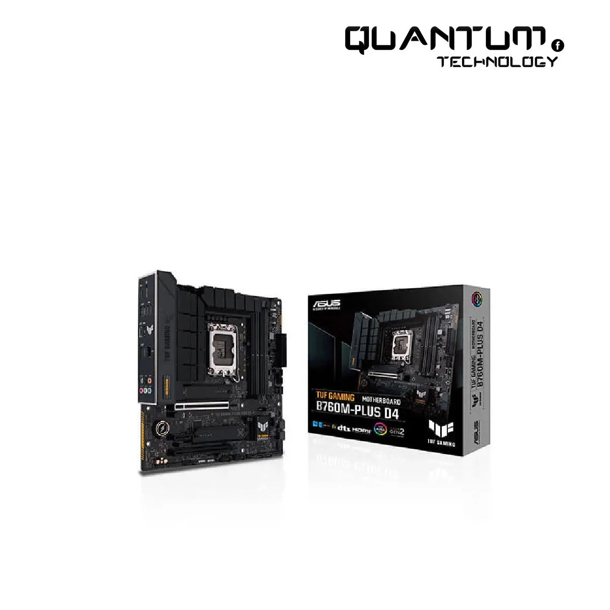 ASUS TUF B760M-PLUS D4 micro-ATX motherboard with LGA1700 socket

