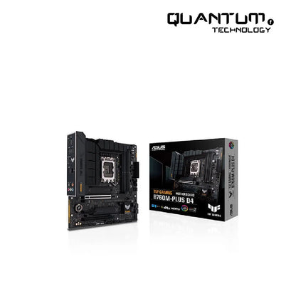 ASUS TUF B760M-PLUS D4 micro-ATX motherboard with LGA1700 socket

