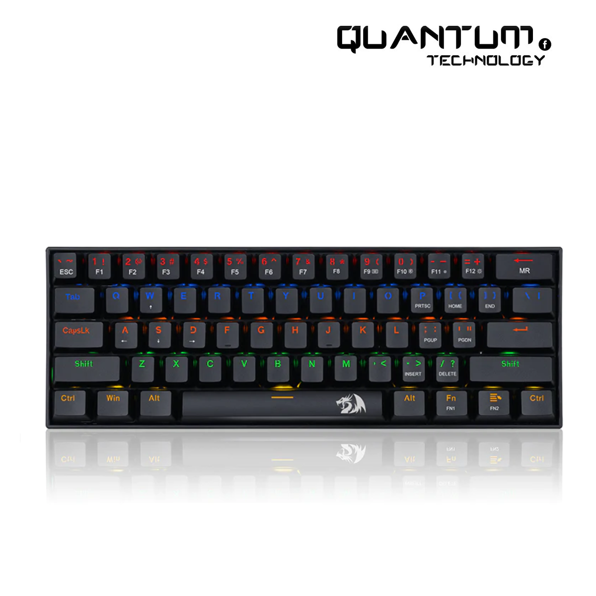 Redragon Lakshmi K606 60% Mechanical Gaming Keyboard - Red Switches ...
