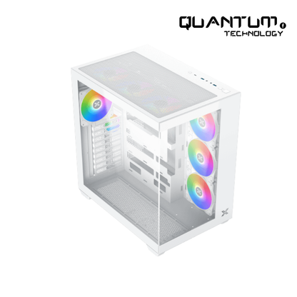 Xigmatek Aqua Ultra Air Arctic Super Tower Case – White E-ATX High-Airflow Chassis