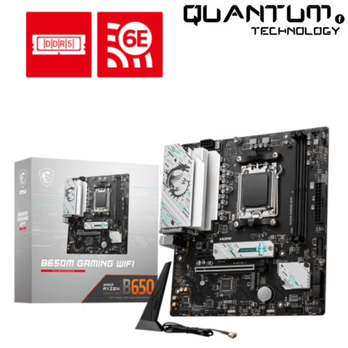 لوحة أم MSI PRO B650M للألعاب بتقنية واي فاي - AMD B650، DDR5، WiFi 6E، Micro-ATX 