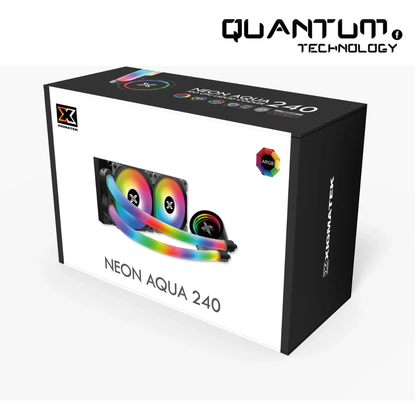 Xigmatek Neon Aqua 240 ARGB – 240mm Liquid CPU Cooler with Dual Fans