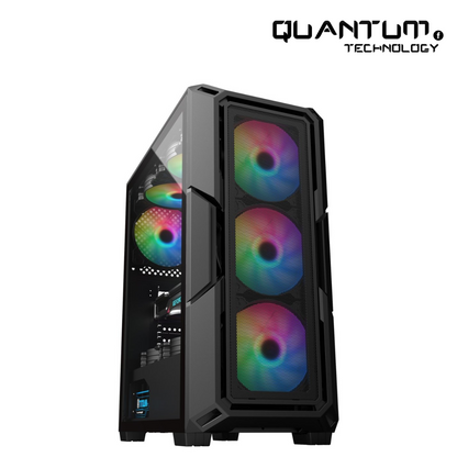 ARKTEK NOVA Case 4×ARGB Fans + 750W PSU – Stylish ATX Gaming Chassis Bundle