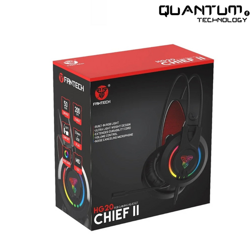 سماعة رأس ألعاب Chief II HG20 Black مقاس 3.5 مم مزودة بميكروفون