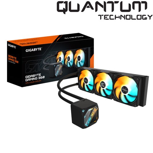 GIGABYTE GME 360 Gaming 360 CPU Liquid Cooler 360mm Aluminum Radiator 4500 RPM