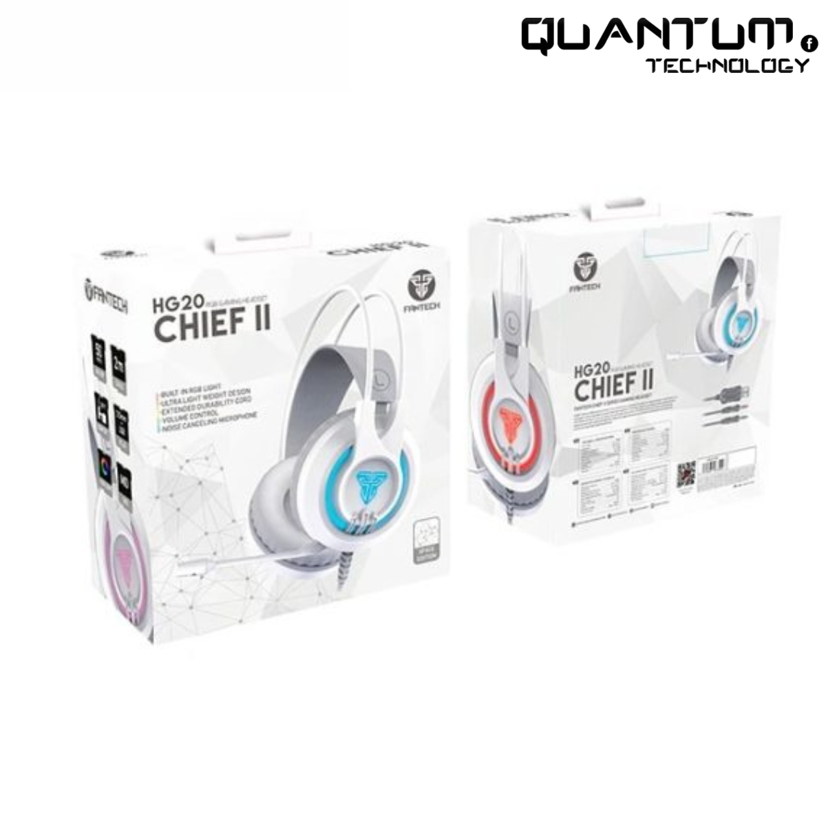 Ceo Headset Chief II HG20 White – 3.5mm Gaming Headset with Microphone – Quantum ...