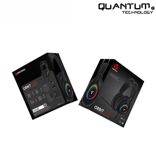 سماعة رأس أوربت HG25 سوداء للألعاب بمنفذ USB 7.1 مع صوت محيطي 