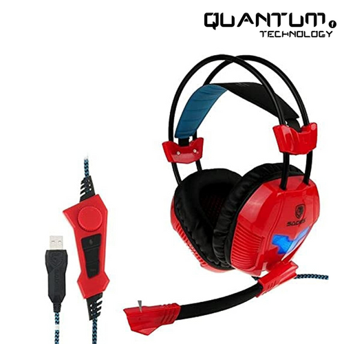 SADES A30S USB Gaming Headset – Vibration, 50mm Drivers, Noise-Canceling Mic