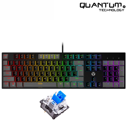 Atom104 MK886 V2 Grey – Full-Size Mechanical Keyboard Blue Switch