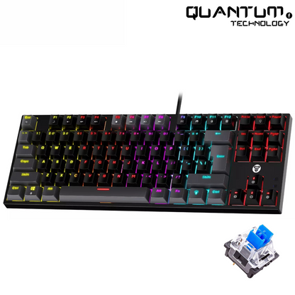 Atom87 MK876 V2 Black – TKL Mechanical Keyboard Blue Switch