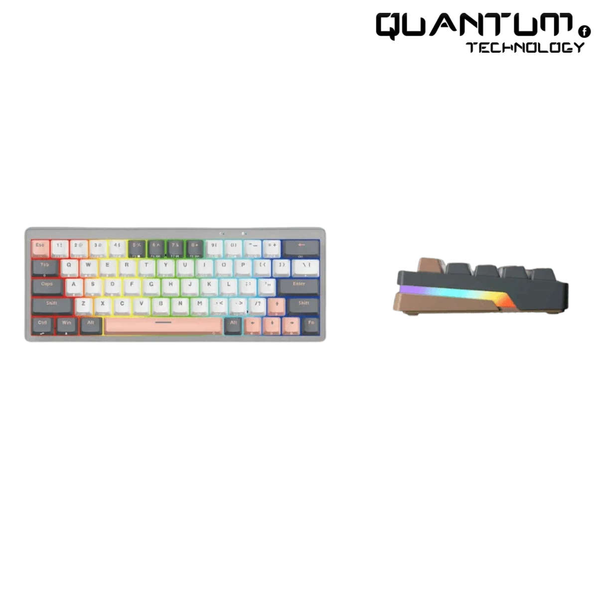 Atom Pro63 MK912 Mercury Black – 60% Mechanical Keyboard Blue Switch