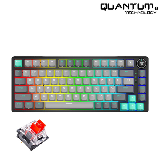 Atom Pro63 MK912 Mercury Black – 60% Mechanical Keyboard Red Switch